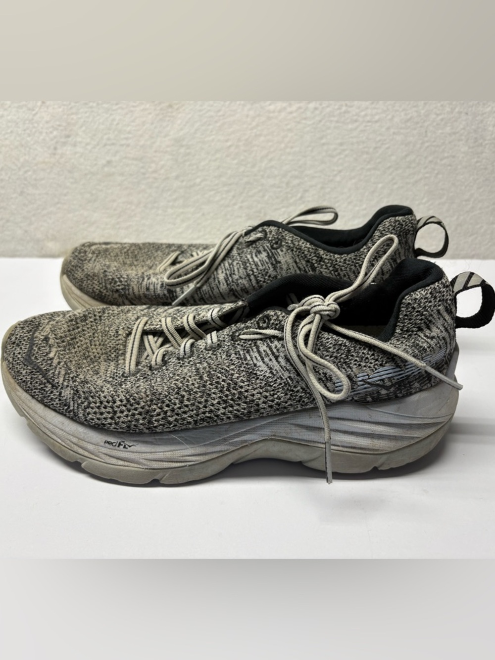Hoka One One Mach 1019280-LRBL Women's 8 Running Shoes Gray Lunar Rock Sneakers